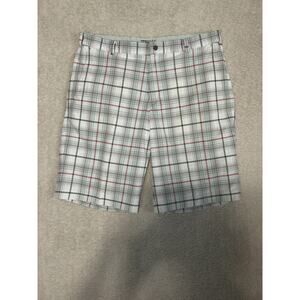 Nike Golf Men's Shorts 36 In Tour Performance Dri-Fit Plaid. Some Marks In Pic